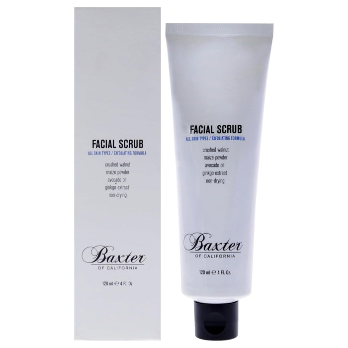 Baxter of California Exfoliating Facial Scrub for Men | Non-Drying with Walnut and Avocado Oil | All Skin Types | 4 Fl by Price Is Right Miami