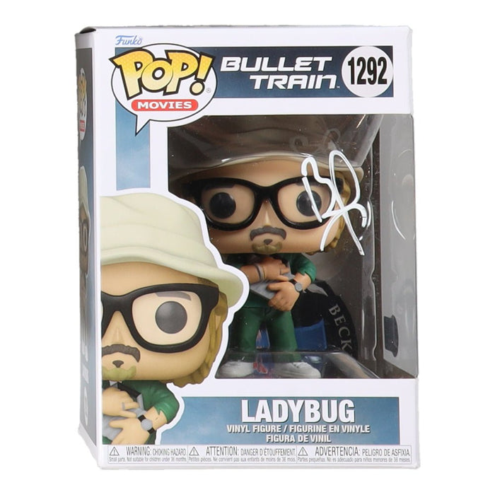 Brad Pitt Signed "Bullet Train" #1292 Ladybug Funko Pop! Vinyl Figure (Beckett) by Price Is Right Miami