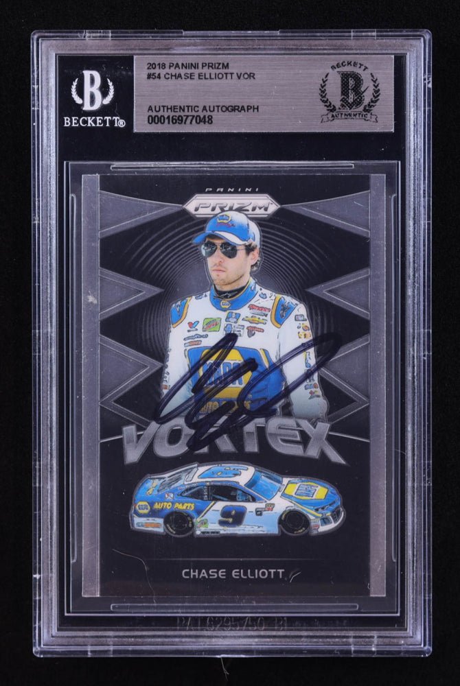 Chase Elliott Signed 2018 Panini Prizm #54 VOR (BGS) by Price Is Right Miami
