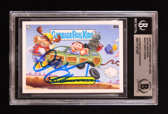 Chevy Chase Signed 2023 Garbage Pail Kids #42B (BGS) by Price Is Right Miami