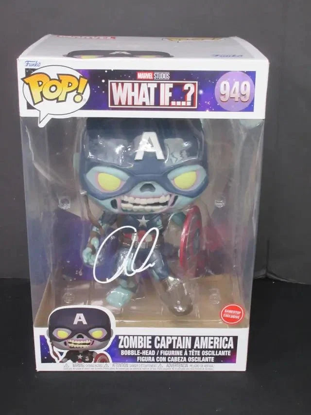 Chris Evans Signed Zombie Captain America #949 Jumbo Funko Pop SSC COA by Price Is Right Miami