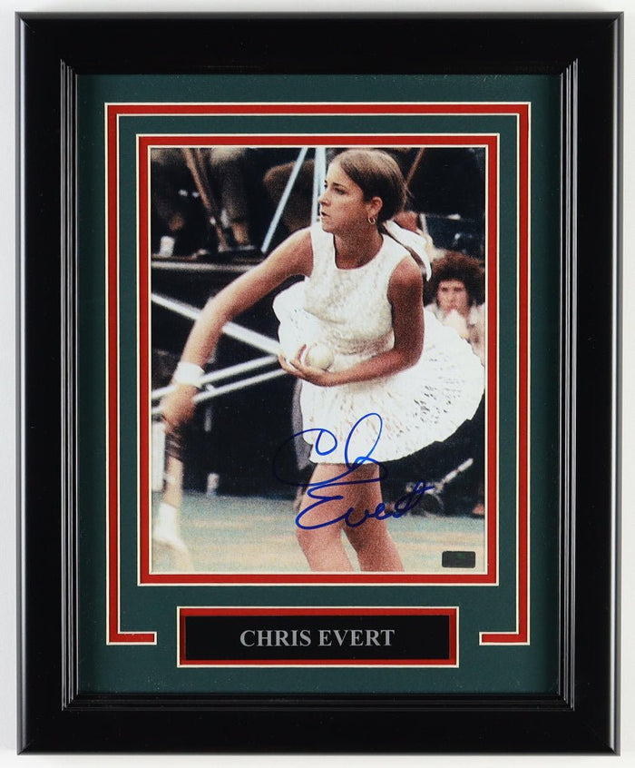 Chris Evert Signed Custom Framed Photo Display (Palm Beach) by Price Is Right Miami