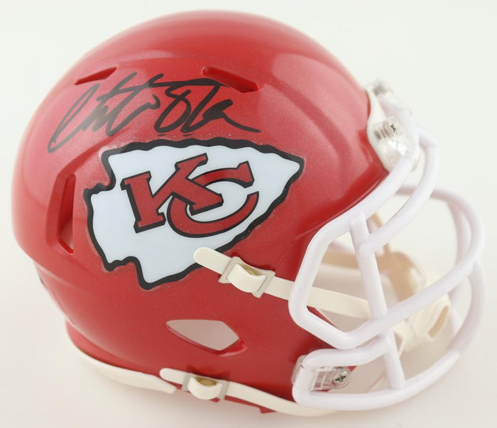 Christian Okoye Signed Chiefs Speed Mini Helmet (Beckett) by Price Is Right Miami