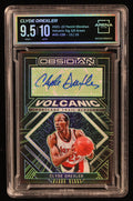 Clyde Drexler 2021-22 Panini Obsidian Volcanic Signatures Electric Etch Green #22 #13/15 (Arena 9.5 | Autograph ) by Price Is Right Miami