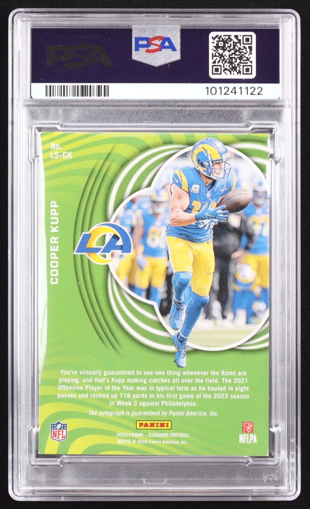 Cooper Kupp 2023 Panini Illusions Limelight Signatures Gold #6 #45/50 (PSA 7) Serially Numbered #45 / 50 by Price Is Right Miami