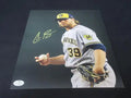 Corbin Burnes Signed Brewers 8x10 Photo (COA) by Price Is Right Miami