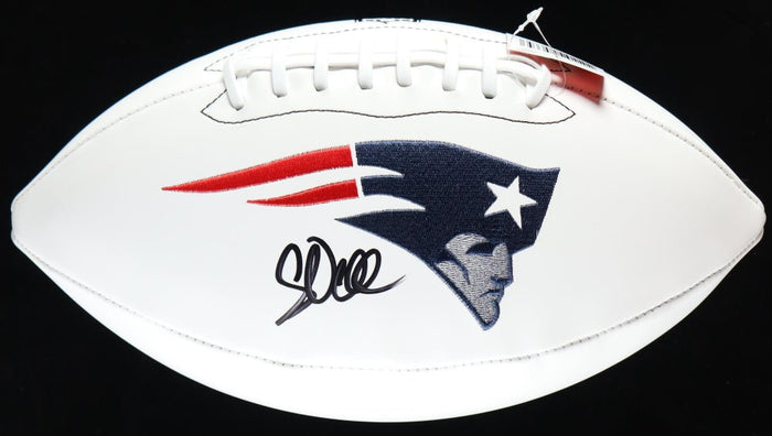 Corey Dillon Signed Patriots Logo Football (Beckett) by Price Is Right Miami
