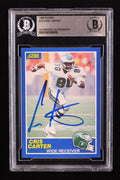 Cris Carter Signed 1989 Score #72 RC (BGS) by Price Is Right Miami