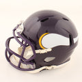 Cris Carter Signed Vikings Throwback Speed Mini Helmet (Schwartz) by Price Is Right Miami