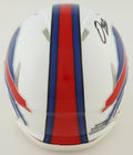 Damien Harris Signed Bills Speed Mini Helmet (Beckett) by Price Is Right Miami