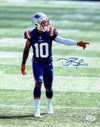 Damiere Byrd New England Patriots Autographed 8x10 Photo Full Time coa