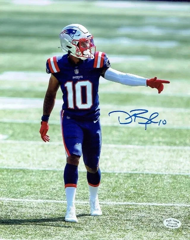 Damiere Byrd New England Patriots Autographed 8x10 Photo Full Time coa by Price Is Right Miami