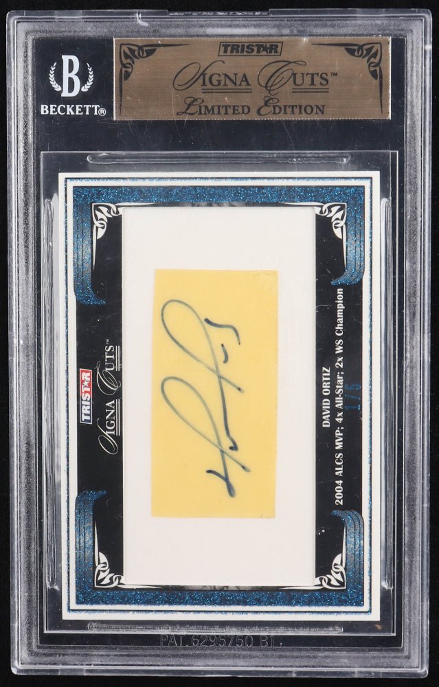 David Ortiz 2008 TriStar Signa Cuts Blue #NNO #1/5 (BGS) by Price Is Right Miami
