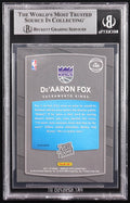 De'Aaron Fox Signed 2017-18 Donruss Optic Holo #196 RR RC (BGS) by Price Is Right Miami