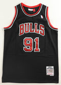 Dennis Rodman Signed Bulls Mitchell & Ness Jersey (PIA) Chicago Bulls by Price Is Right Miami