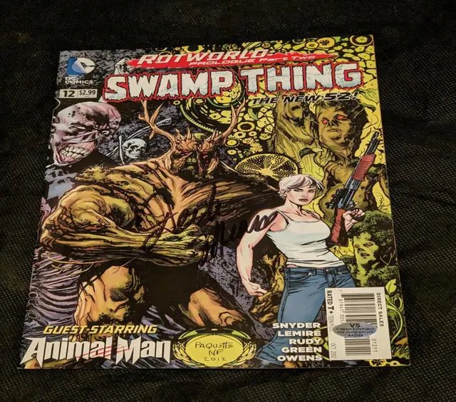 Derek Mears Signed Swamp Thing Comic Book (COA) by Price Is Right Miami