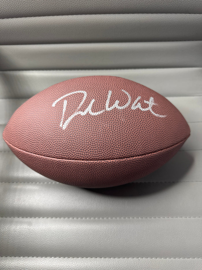 Deshaun Watson autographed football with coa by Price Is Right Miami