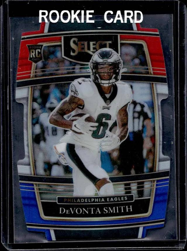 DeVonta Smith 2021 Panini Select Die-Cut Red, White & Blue Prizm Rookie Card by Price Is Right Miami
