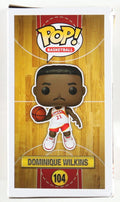 Dominique Wilkins Signed Hawks #104 Funko Pop! Vinyl Figure (JSA) by Price Is Right Miami
