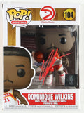 Dominique Wilkins Signed Hawks #104 Funko Pop! Vinyl Figure (JSA) by Price Is Right Miami
