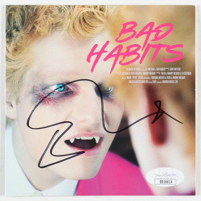 Ed Sheeran Signed "Bad Habits" CD Album With Disc (JSA) by Price Is Right Miami