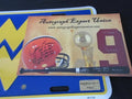 Geno Smith Signed West Virginia License Plate EUA COA by Price Is Right Miami