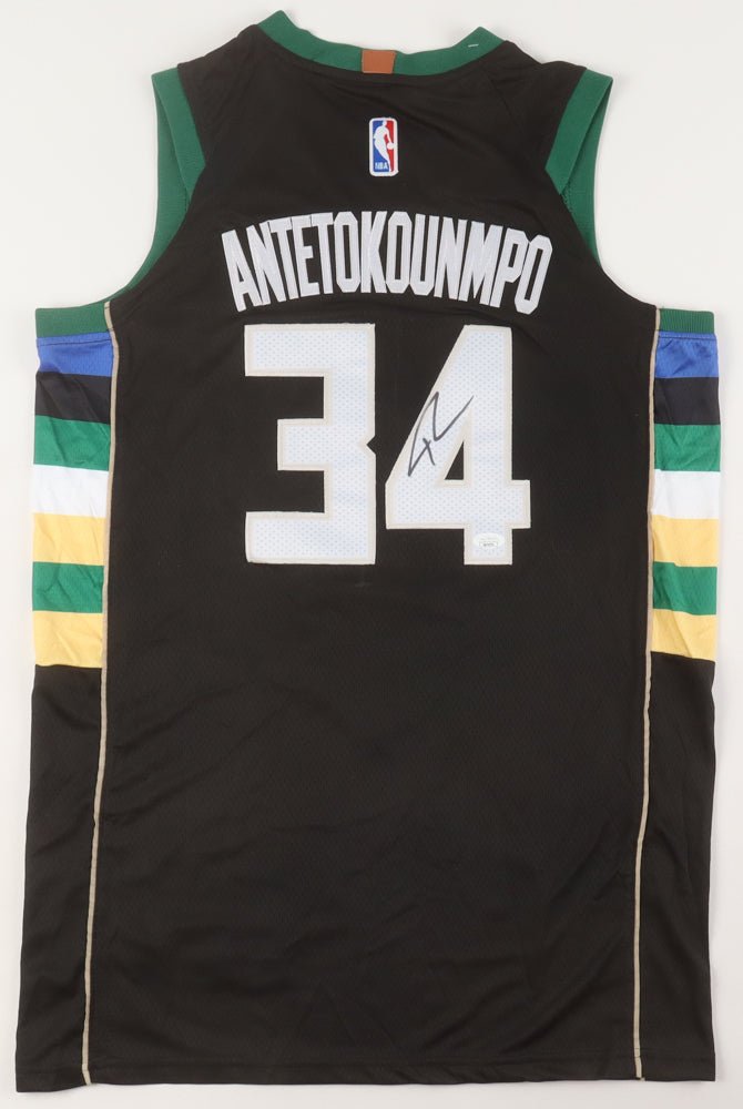 Giannis Antetokounmpo Signed Jersey (JSA) by Price Is Right Miami