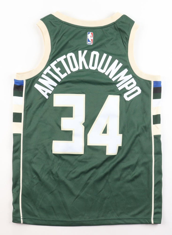 Giannis Antetokounmpo Swingman Bucks Jersey, Size 44 (Medium, Unsigned) by Price Is Right Miami
