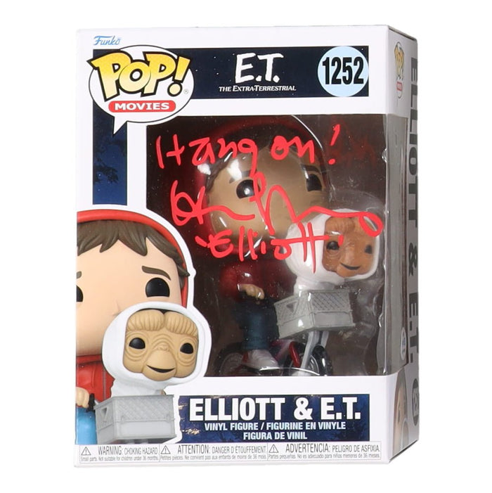 Henry Thomas Signed E.T. Elliott Funko Pop #1252 (ACOA) by Price Is Right Miami