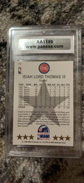 Isiah Thomas 1990 NBA Hoops #11 All-Star Detroit Pistons Card PAAS Authentic by Price Is Right Miami