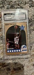 Isiah Thomas 1990 NBA Hoops #11 All-Star Detroit Pistons Card PAAS Authentic by Price Is Right Miami