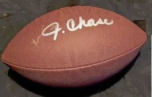 Ja'Marr Chase Autographed Football (COA) by Price Is Right Miami