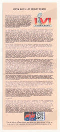 Ja'Marr Chase Signed Super Bowl LVI Commemorative Ticket (PIA) Cincinnati Bengals vs Los Angeles Rams by Price Is Right Miami