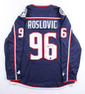 Jack Roslovic Signed Blue Jackets Jersey (DA) by Price Is Right Miami