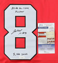 Jaleel McLaughlin Signed Jersey Inscribed "NCAA All-Time Rusher" & "8,166 Yards" (JSA) Youngstown State Penguins by Price Is Right Miami