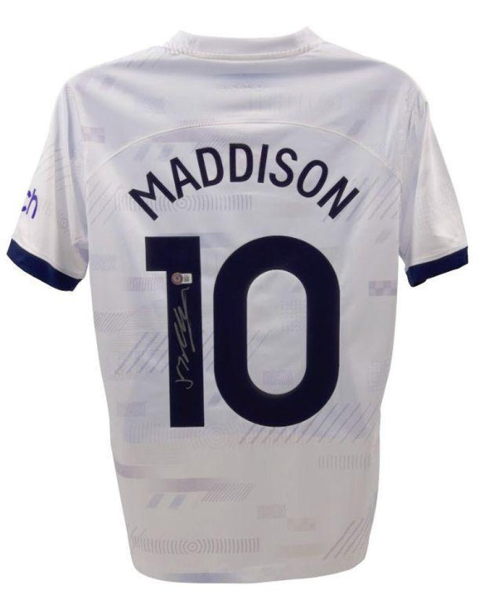 James Maddison Signed Tottenham Home Jersey (Beckett) by Price Is Right Miami
