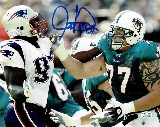 Jarvis Green New England Patriots Autographed 8x10 Photo Full Time coa by Price Is Right Miami