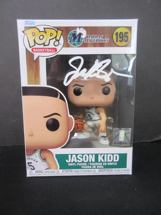 Jason Kidd Dallas Mavericks #195 Signed Funko Pop GAA COA by Price Is Right Miami