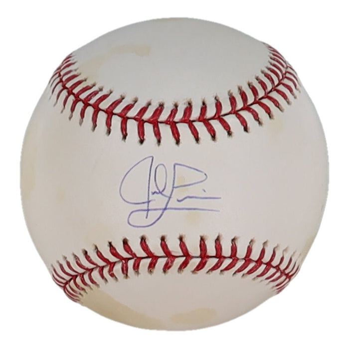 Jed Lowrie Signed OML Baseball (MLB & Steiner) by Price Is Right Miami