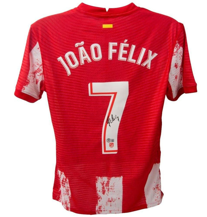 Joao Felix Signed Atletico Madrid Home Jersey (Beckett) by Price Is Right Miami