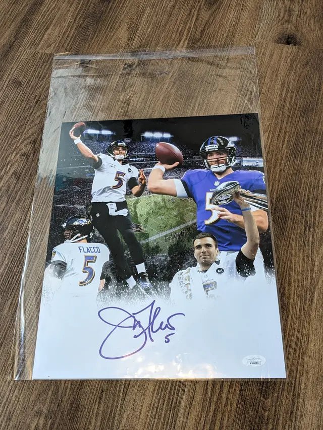 Joe Flacco 11x14 autographed photo with JSA COA by Price Is Right Miami