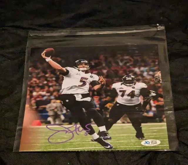 Joe Flacco Autographed 8x10 Photo (COA) by Price Is Right Miami
