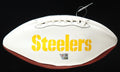 Joe Greene Signed Steelers Logo Football Inscribed "HOF 87" (Fanatics) by Price Is Right Miami