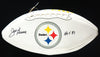 Joe Greene Signed Steelers Logo Football Inscribed "HOF 87" (Fanatics)