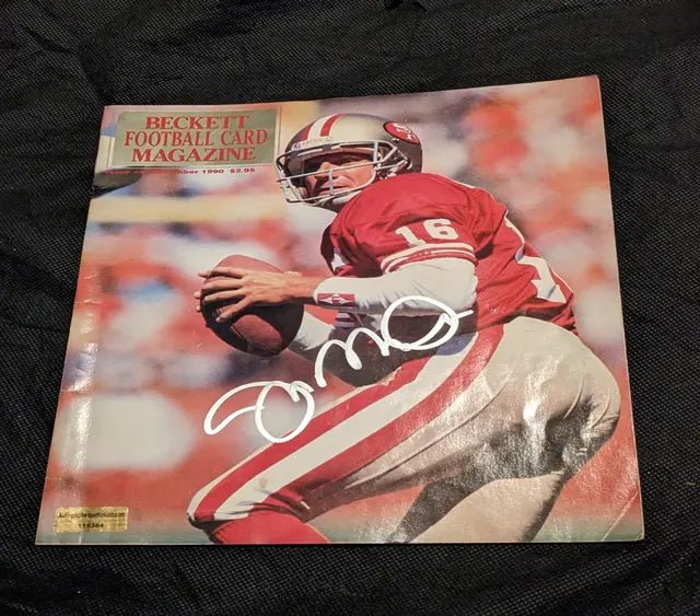 Joe Montana Signed Beckett Magazine (COA) by Price Is Right Miami