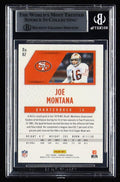 Joe Montana Signed 2021 Panini Phoenix #82 Fire Burst (Beckett) by Price Is Right Miami