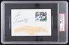 Joe Namath & Johnny Unitas Signed (2) Cut Collage (PSA)