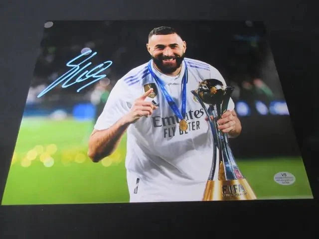 Karim Benzema Signed 8x10 Photo VSA COA by Price Is Right Miami