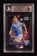 Kevin De Bruyne Signed 2019-20 Topps Crystal UEFA Champions League #42 (BGS) Beckett Witnessed by Price Is Right Miami