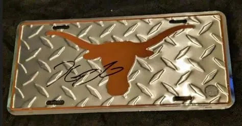 Kevin Durant Signed License Plate (COA) by Price Is Right Miami